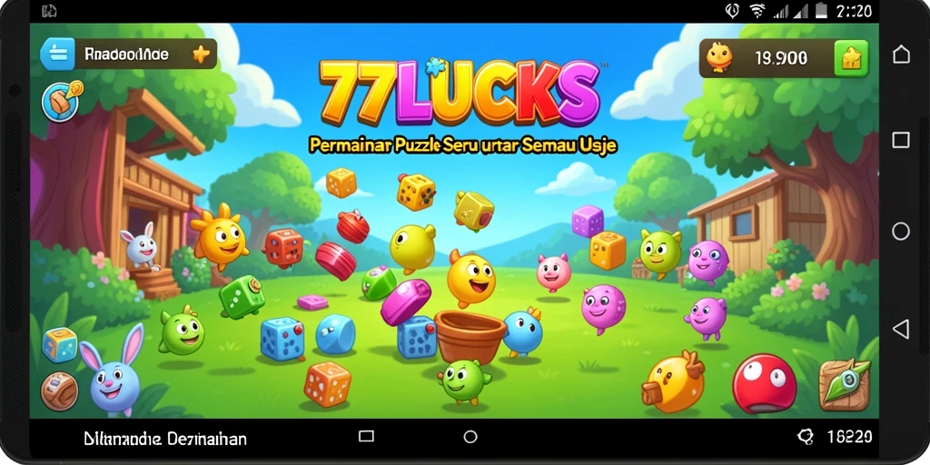 Screenshot gameplay 77LUCKS menampilkan tantangan Puzzle yang menarik.