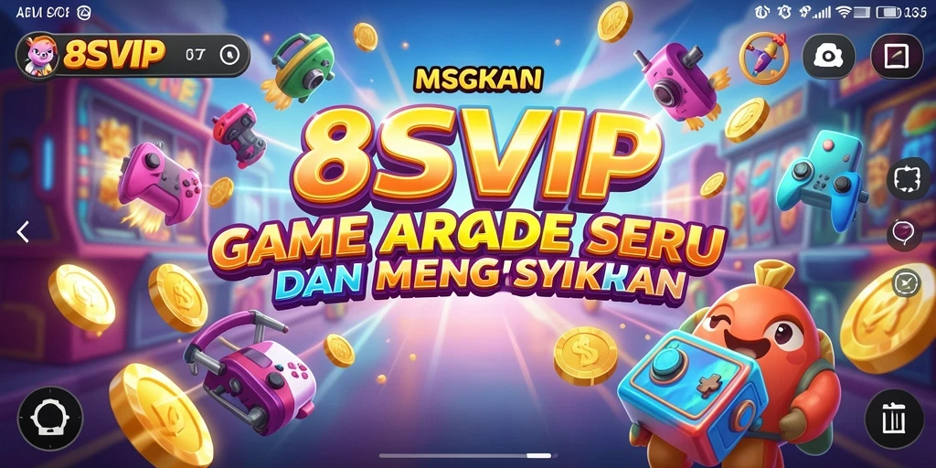 Tampilan gameplay 8SVIP yang penuh warna dan dinamis.