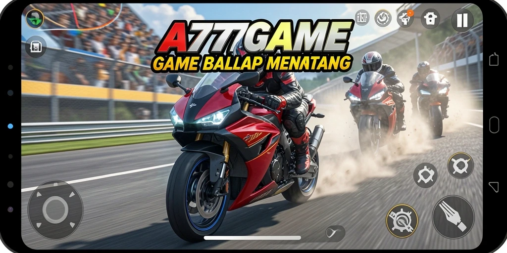 Tampilan grafis balapan motor yang mengesankan dan seru.