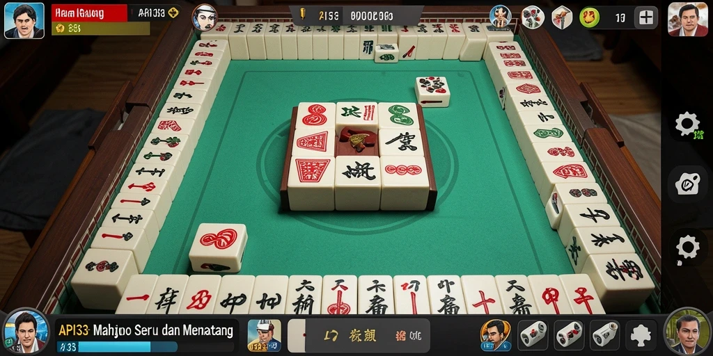Tampilan menarik dari gameplay Mahjong di API33.