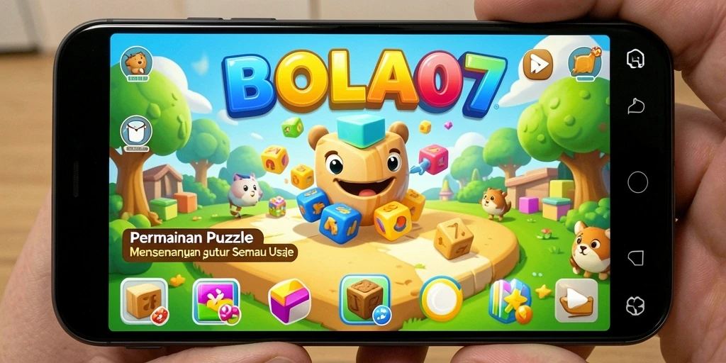 Tampilan gameplay seru di BOLA07 dengan berbagai tantangan puzzle.