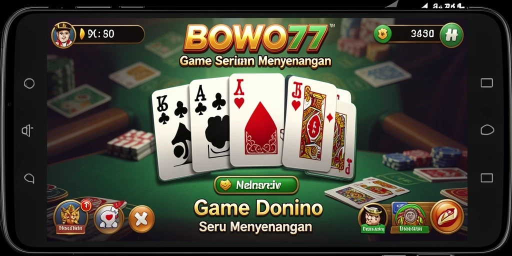 Tampilan gameplay BOWO77 yang menegangkan di saat bermain Domino.