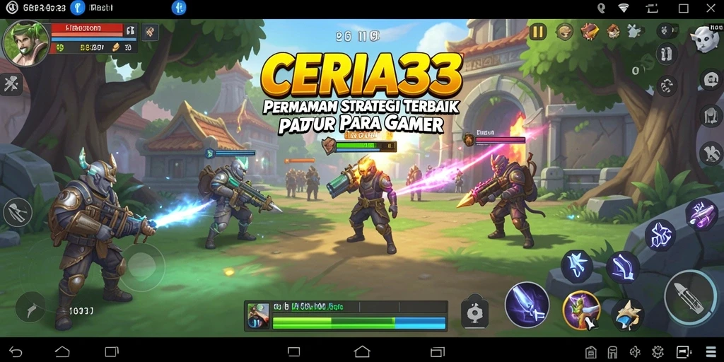Tampilan gameplay CERIA33 dengan strategi yang mendebarkan.