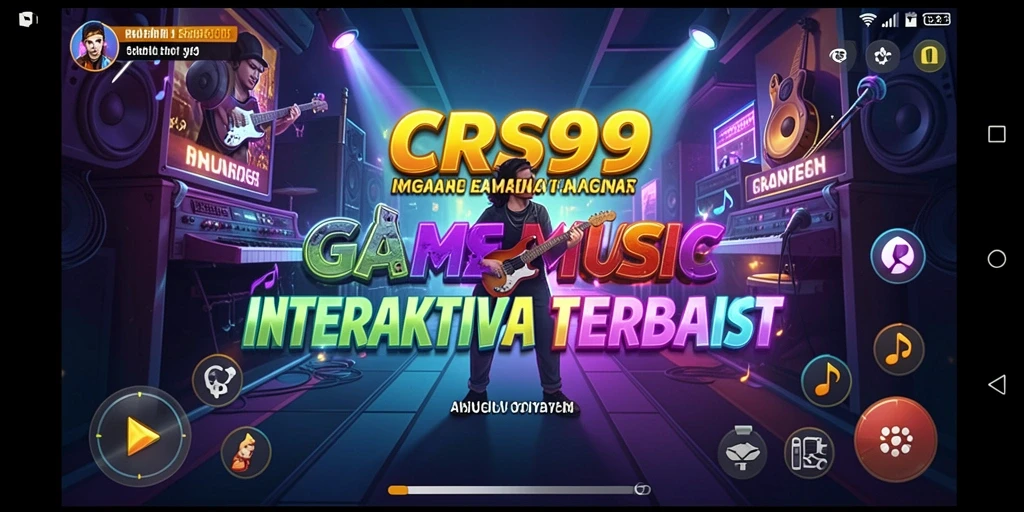 Screenshot gameplay CRS99 menampilkan keseruan bermain musik bersama teman.