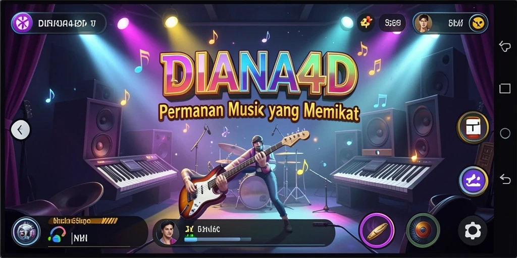 Tangkapan layar DIANA4D menunjukkan gameplay interaktif yang menarik.