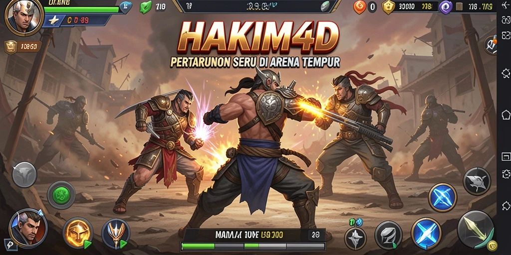 Tampilan dinamis dari pertarungan seru di HAKIM4D.