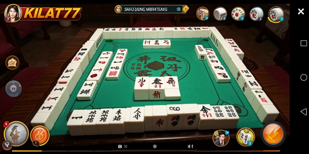 Tampilan gameplay seru Mahjong di KILAT77.