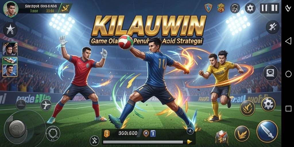 Tampilan gameplay KILAUWIN dengan aksi olahraga yang mendebarkan.