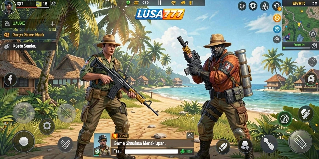 Tangkapan layar gameplay LUSA777 menampilkan simulasi yang mendalam dan seru.