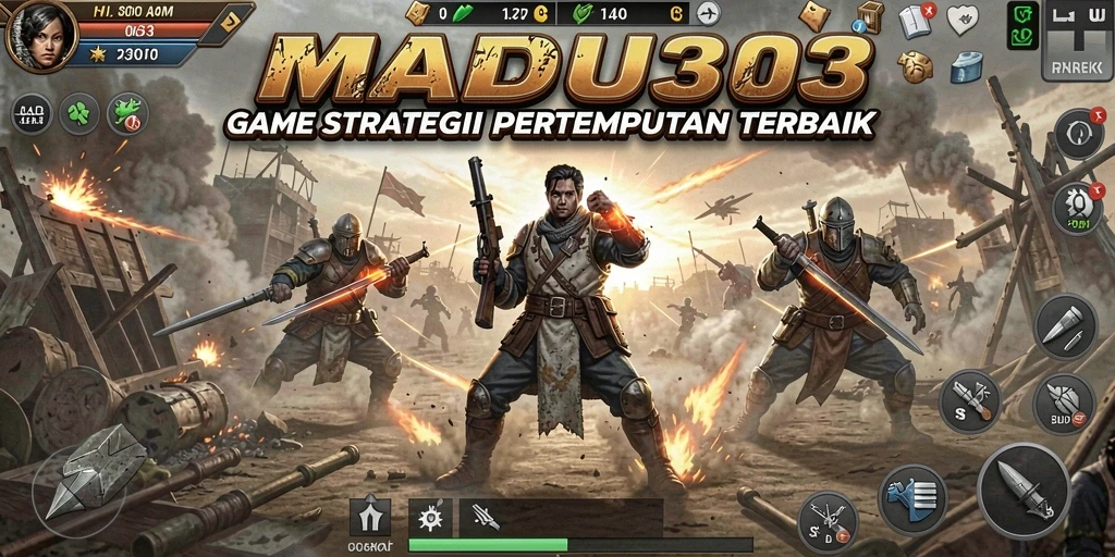 Tampilan utama gameplay MADU303 yang penuh strategi.