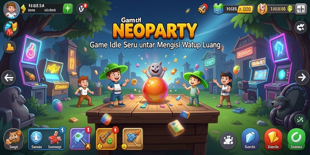 Tangkapan layar dari gameplay seru NEOPARTY yang menggambarkan suasana permainan.