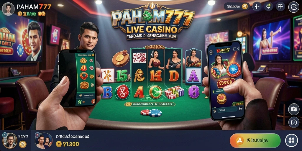 Tampilan gameplay Live Casino PAHAM777 yang menarik dan interaktif.