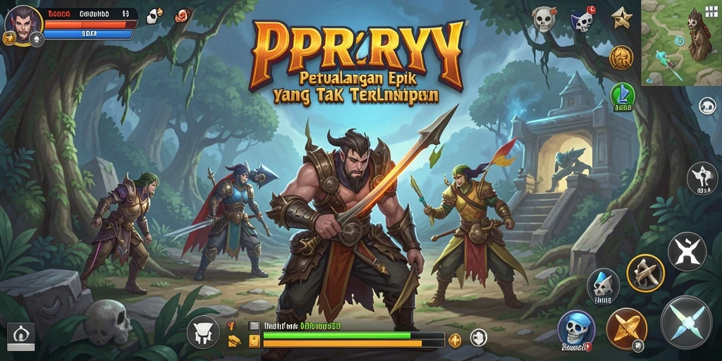Tangkapan layar gameplay PPRRYY dengan aksi petualangan yang seru.