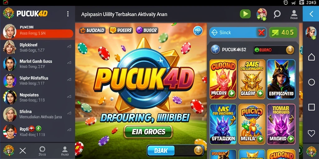 Tampilan antarmuka <strong>PUCUK4D</strong> yang menarik dan mudah dinavigasi.