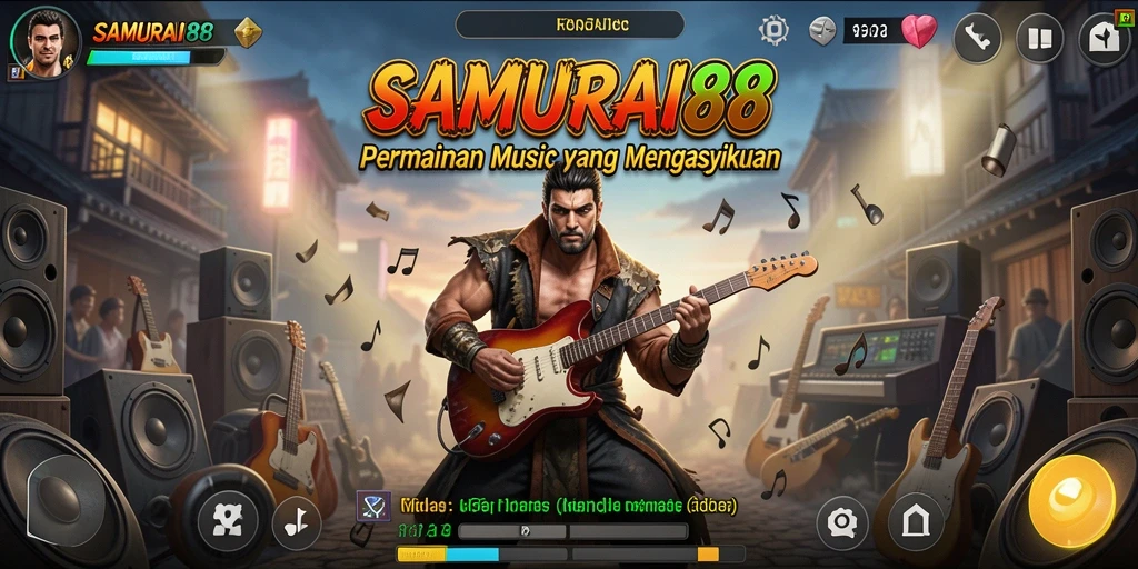 Screenshot SAMURAI88 menampilkan gameplay interaktif dan mendebarkan.