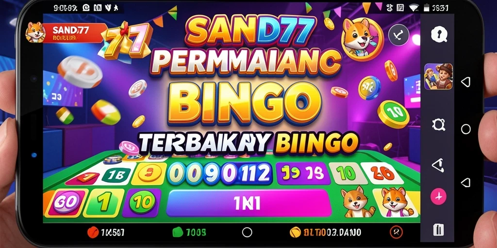 Tampilan gameplay seru di SAND77 dengan Bingo.
