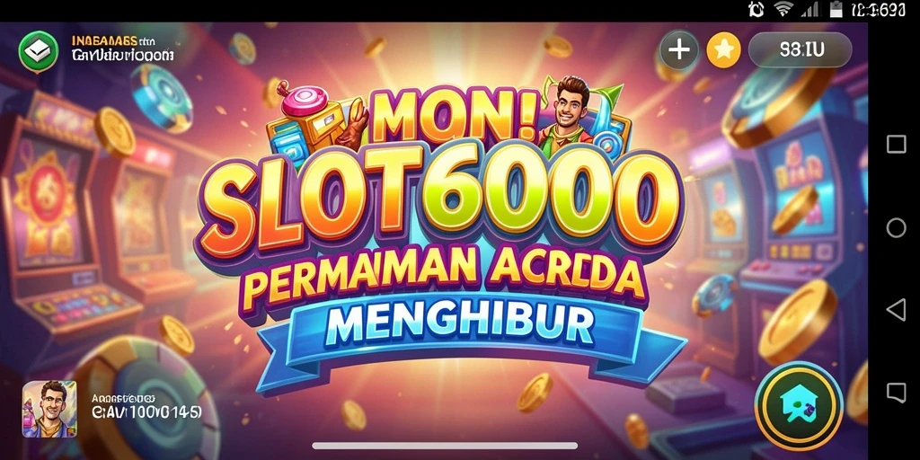 Screenshot utama SLOT6000 menampilkan gameplay Arcade yang seru.