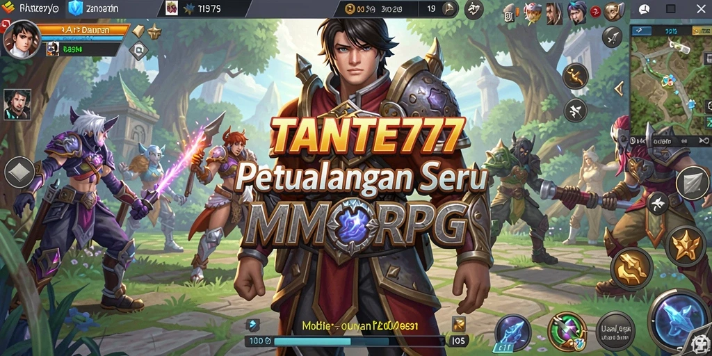 Tampilan gameplay menakjubkan dari TANTE777 dalam petualangan MMORPG.