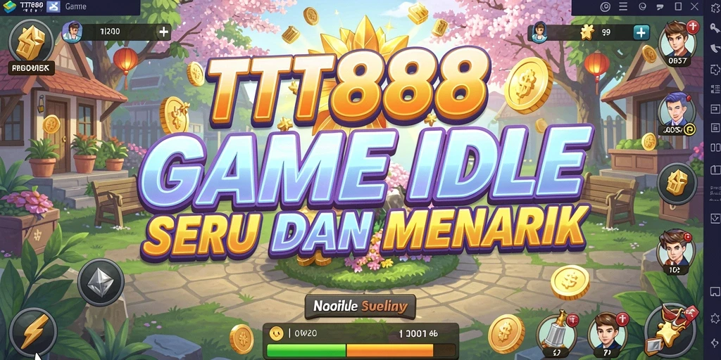 Tangkapan layar utama TTT888 menampilkan gameplay Idle yang seru dan mengasyikkan.