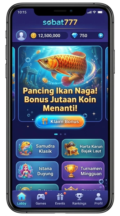 Screenshot halaman katalog aplikasi di Sobat777 yang lengkap.
